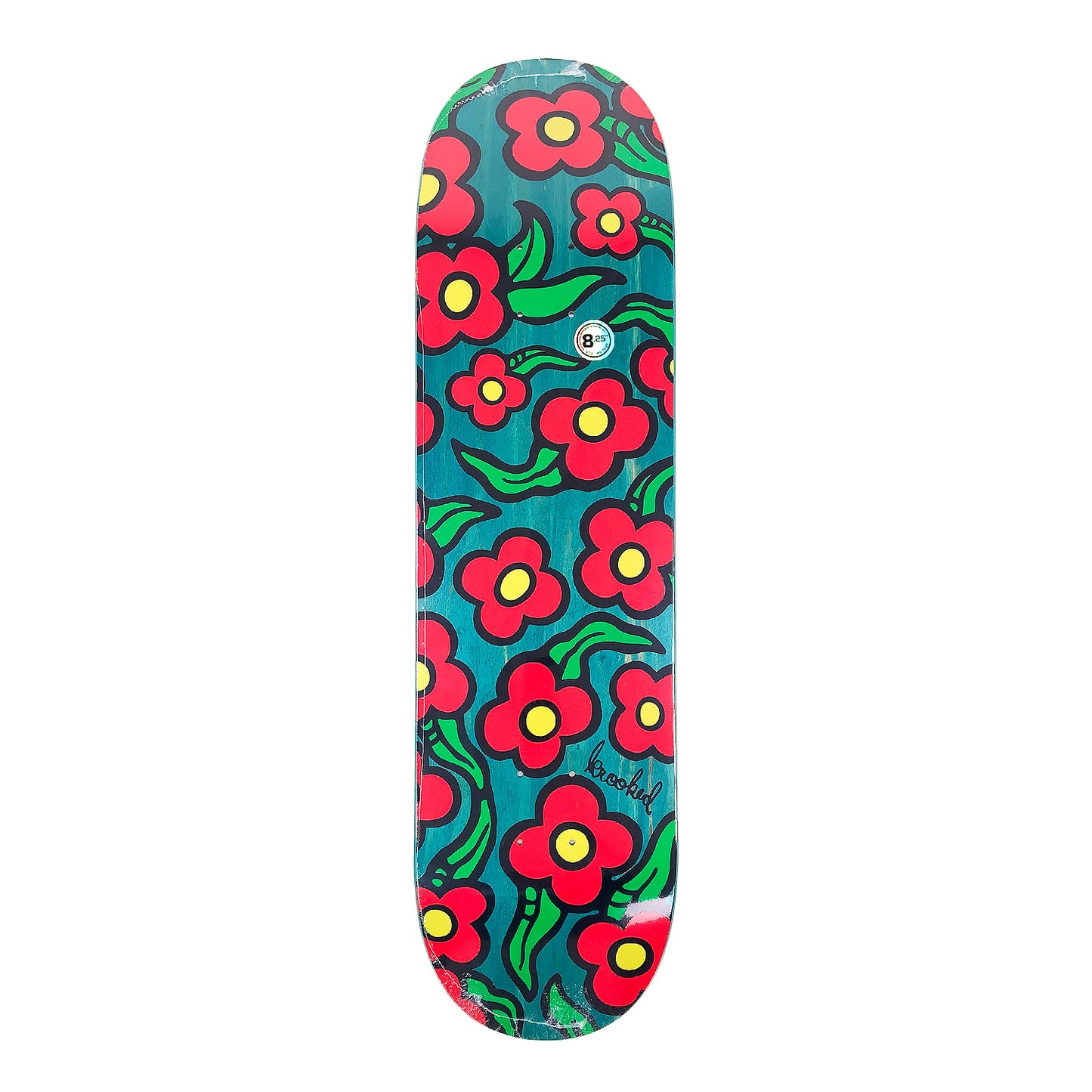 Krooked Team Wild Style Flowers Deck - 8.25" - Prime Delux Store