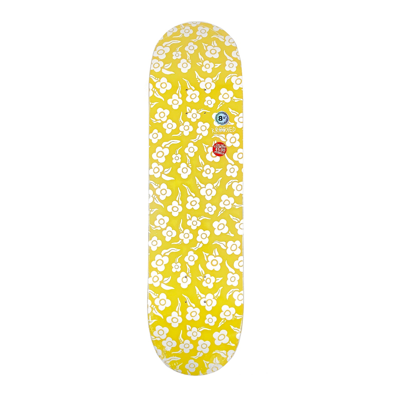 Krooked PP Flowers Deck Yellow - 8.5" - Prime Delux Store