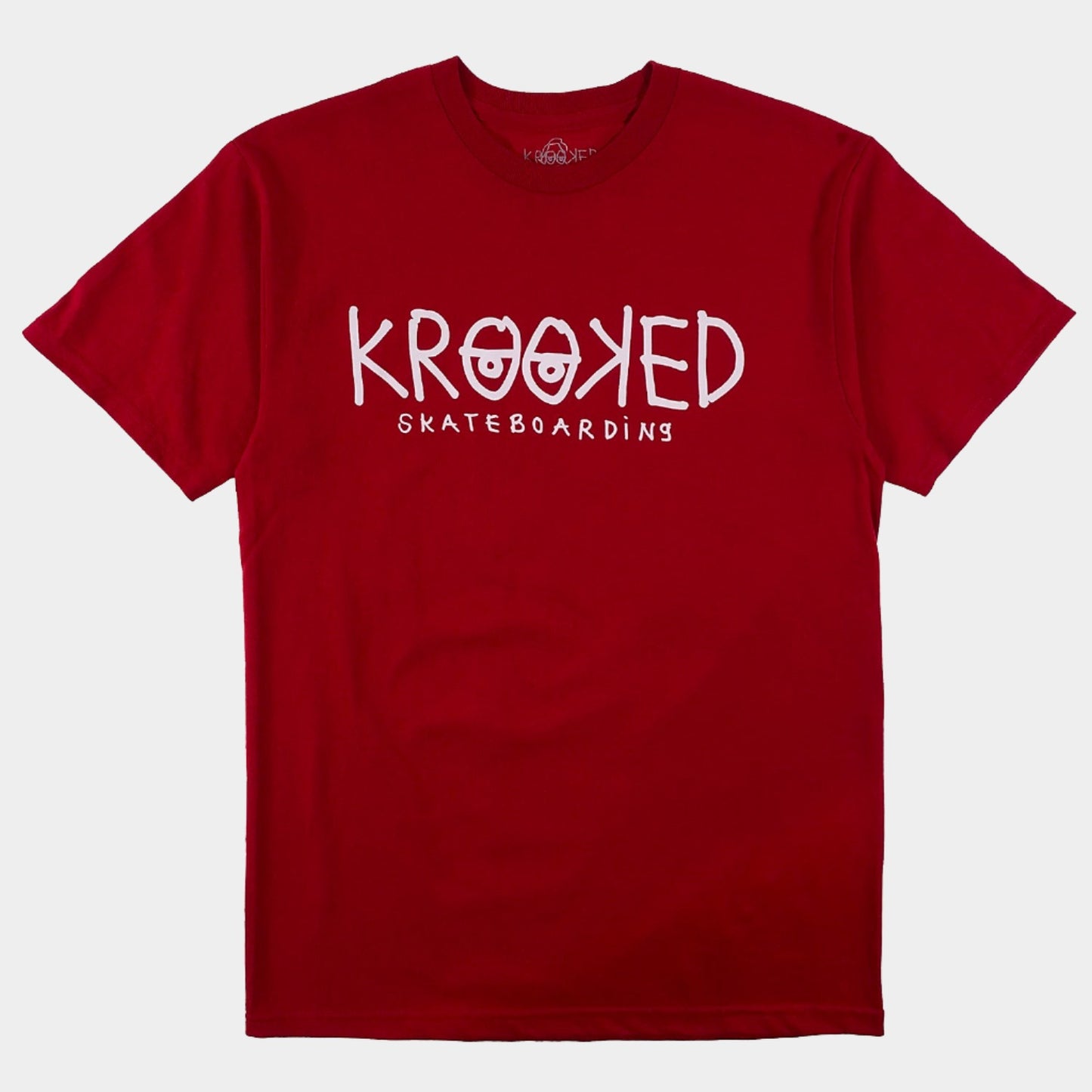 Krooked Eyes T-Shirt - Cardinal / White - Prime Delux Store