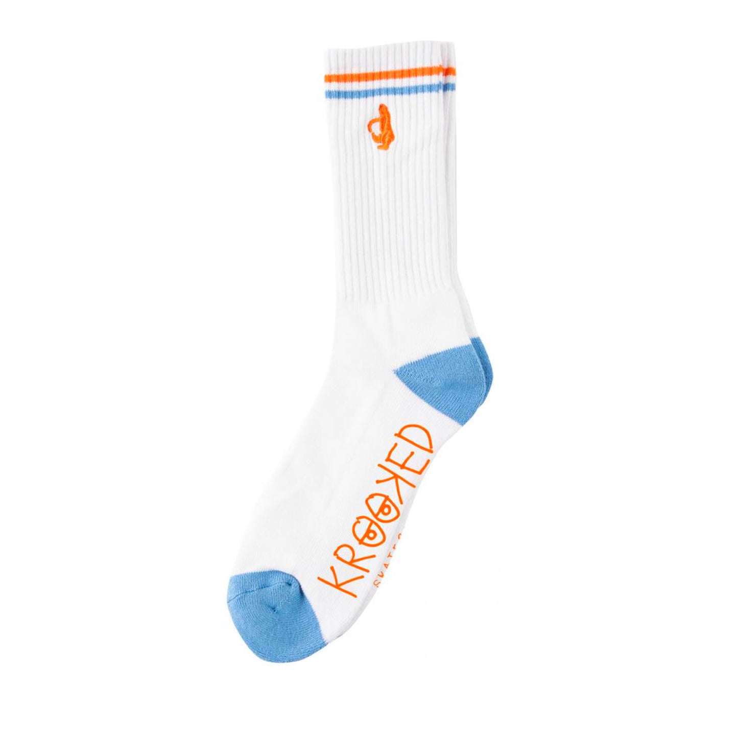 Krooked Socks Shmoo - White/Blue/Orange - Prime Delux Store