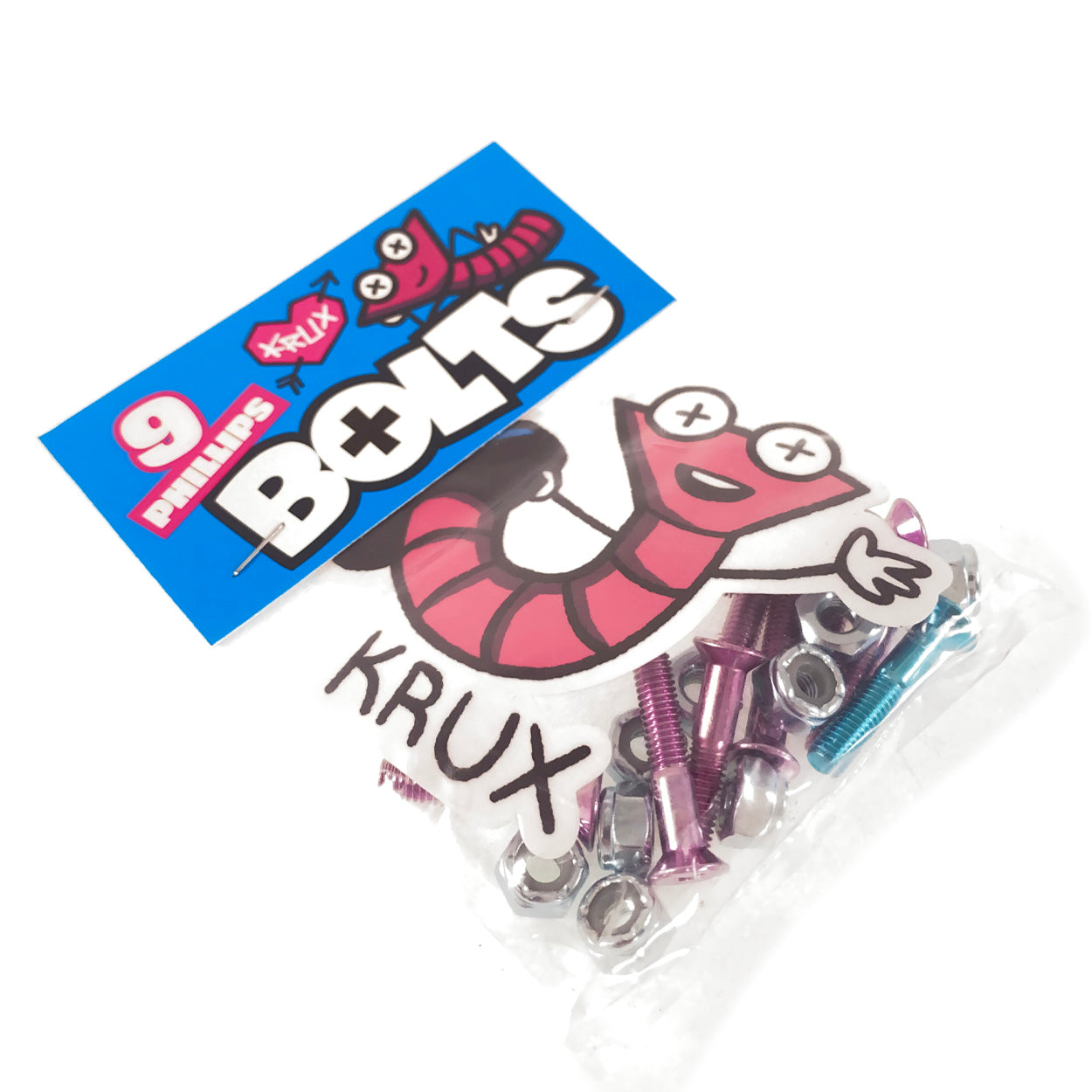 Krux - 1" - Krome Bolts Phillips Hardware - Pink - Prime Delux Store