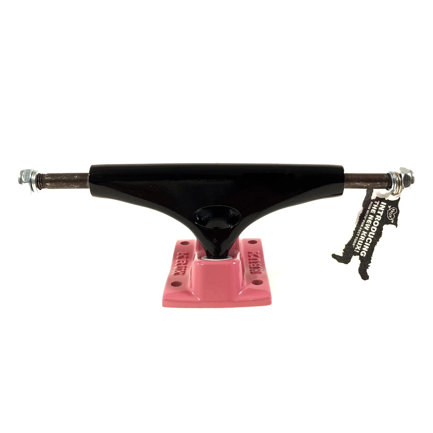 Krux Trucks K5 Standard 7.6 (7.5" to 7.75") - Black / Pink (x 2 / Sold as a pair) - Prime Delux Store