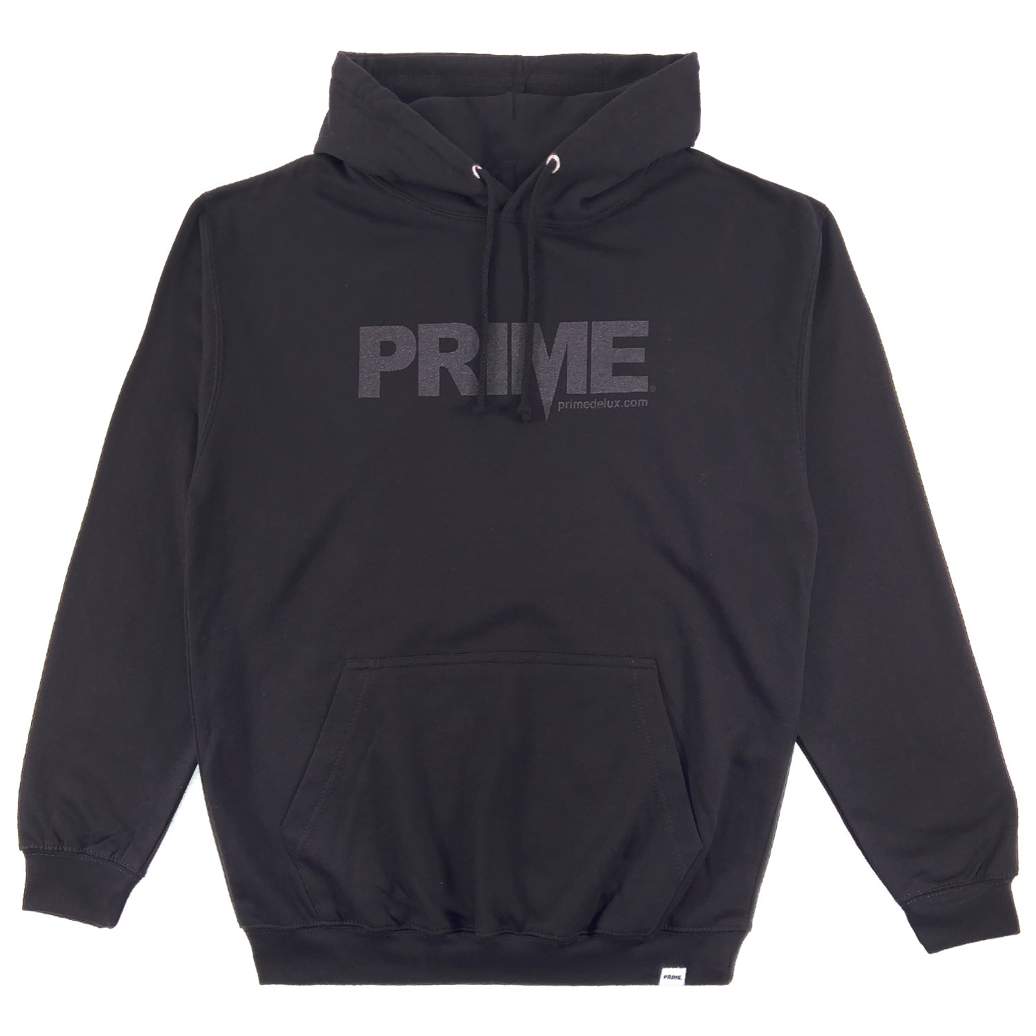 PRIME DELUX OG PREMIUM HOODED SWEAT - BLACK / BLACK - Prime Delux Store