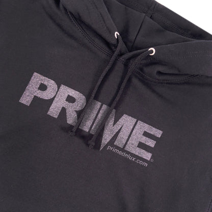 PRIME DELUX OG PREMIUM HOODED SWEAT - BLACK / BLACK - Prime Delux Store