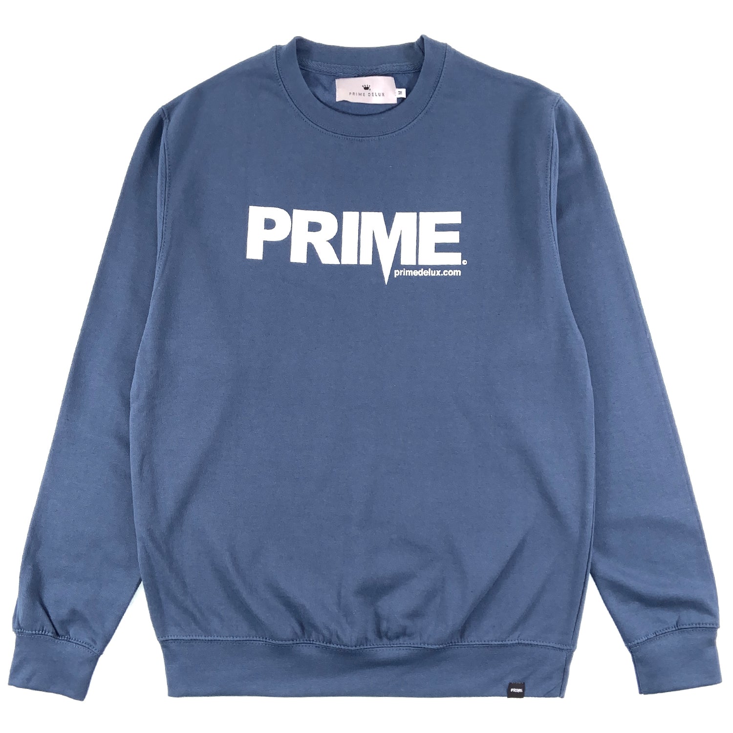 PRIME DELUX OG PREMIUM CREW SWEAT - AIRFORCE BLUE / WHITE - Prime Delux Store