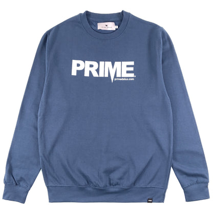 PRIME DELUX OG PREMIUM CREW SWEAT - AIRFORCE BLUE / WHITE - Prime Delux Store