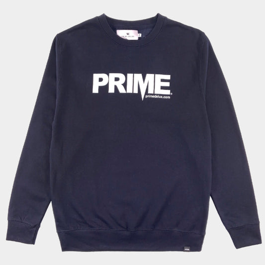 PRIME DELUX OG PREMIUM CREW SWEAT - NEW FRENCH NAVY / WHITE - Prime Delux Store