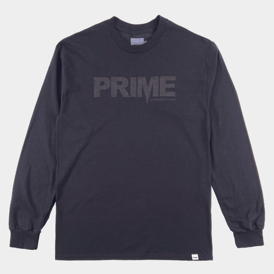PRIME DELUX OG PREMIUM LONG SLEEVE T-SHIRT - BLACK / BLACK - Prime Delux Store