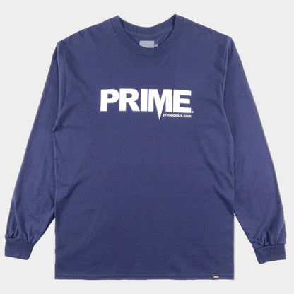 PRIME DELUX OG PREMIUM LONG SLEEVE T-SHIRT - NAVY / WHITE - Prime Delux Store