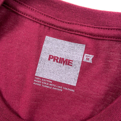 PRIME DELUX OG PREMIUM SHORT SLEEVE T-SHIRT - MAROON / WHITE - Prime Delux Store