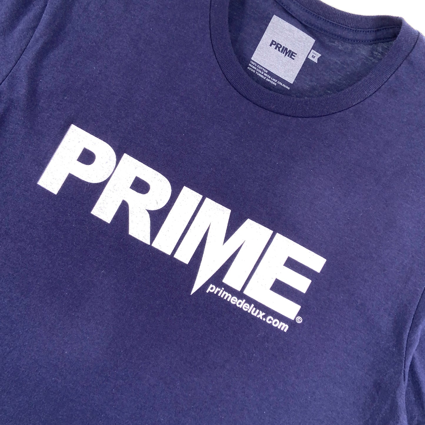 PRIME DELUX OG PREMIUM SHORT SLEEVE T-SHIRT- NAVY / WHITE - Prime Delux Store