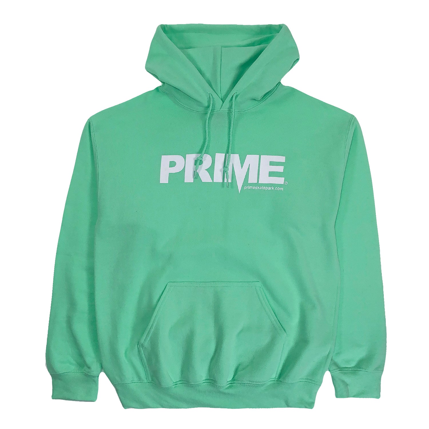 Prime Delux OG Logo Hooded Sweat - Mint / White - Prime Delux Store
