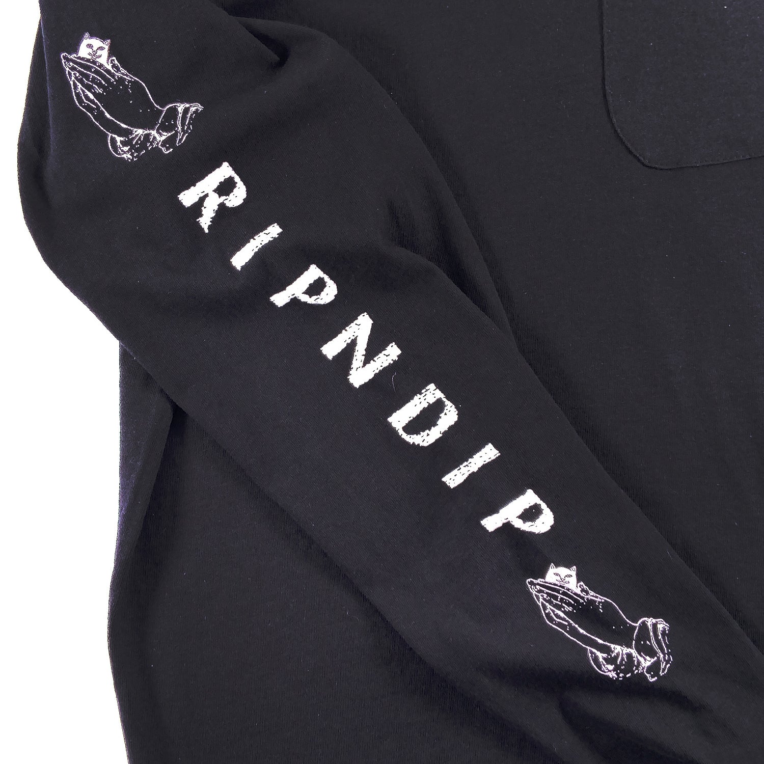 RIPNDIP - Lord Nermal Pocket Long Sleeve T-shirt - Black - Prime Delux Store