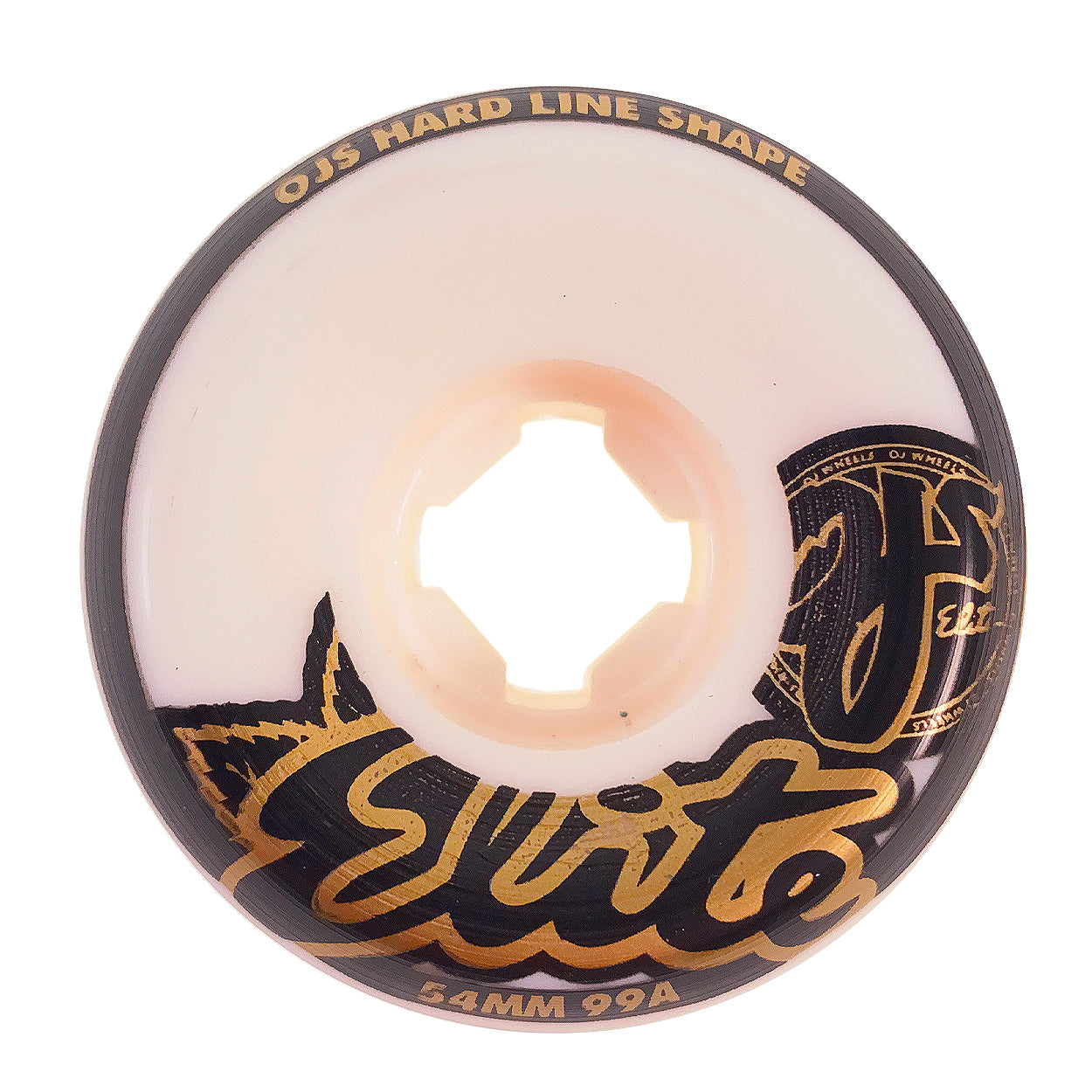 OJ Elite - 54mm - 99a Elite Hard Line Wheels - White - Prime Delux Store