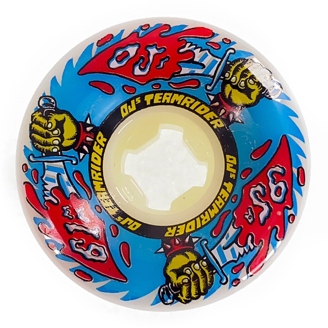 OJ Wheels - 61mm - 95a Team Rider - White - Prime Delux Store