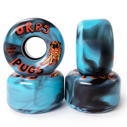 Orbs - 54mm - Pugs 85A Soft Wheels - Blue / Blue - Prime Delux Store