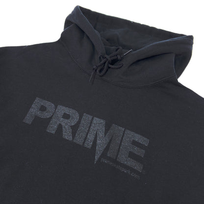 Prime Delux OG Logo Hooded Sweat - Black / Black - Prime Delux Store