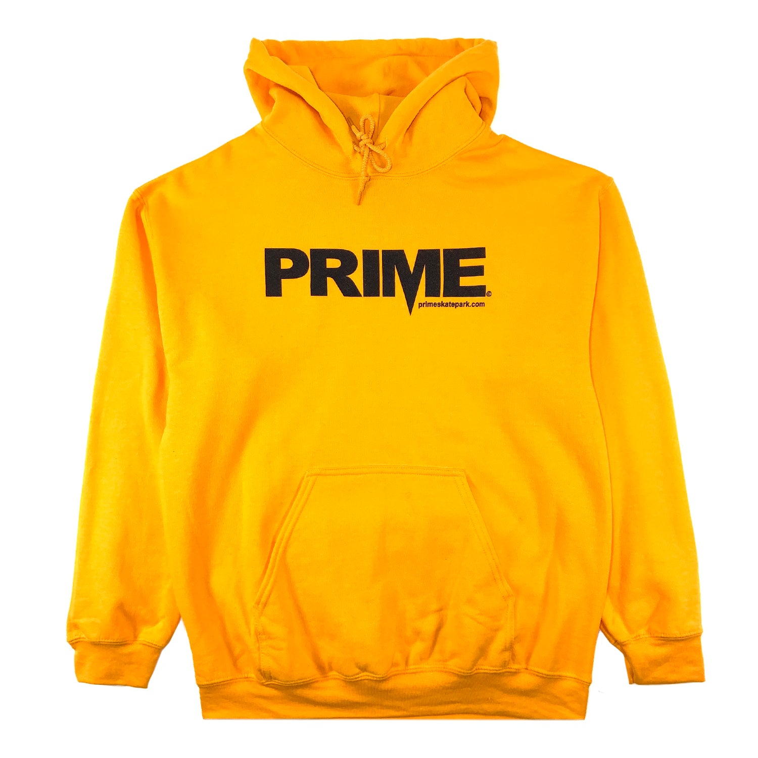 Prime Delux OG Logo Hooded Sweat - Yellow / Black - Prime Delux Store