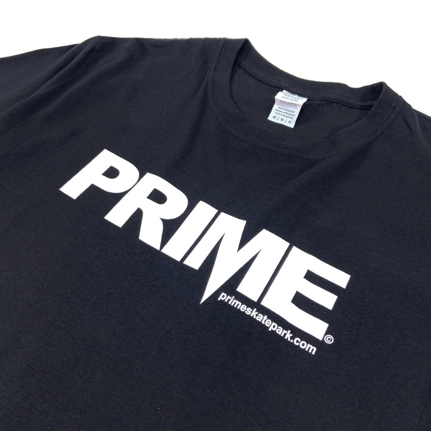Prime Delux OG Logo T Shirt - Black / White - Prime Delux Store