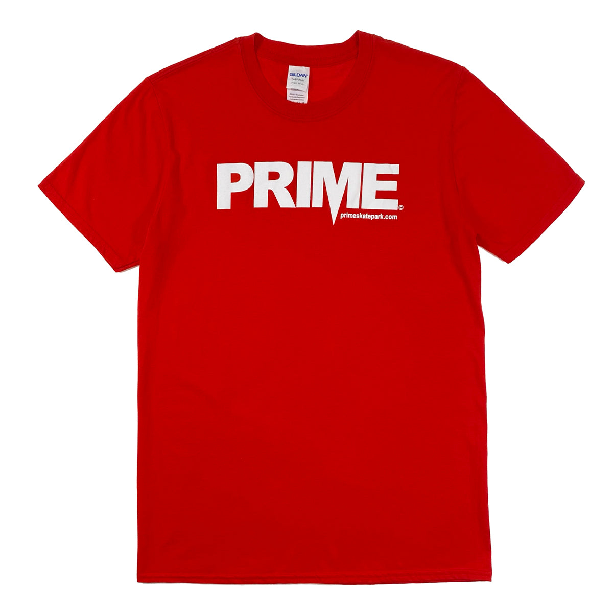 Prime Delux OG Logo T Shirt - Red / White - Prime Delux Store