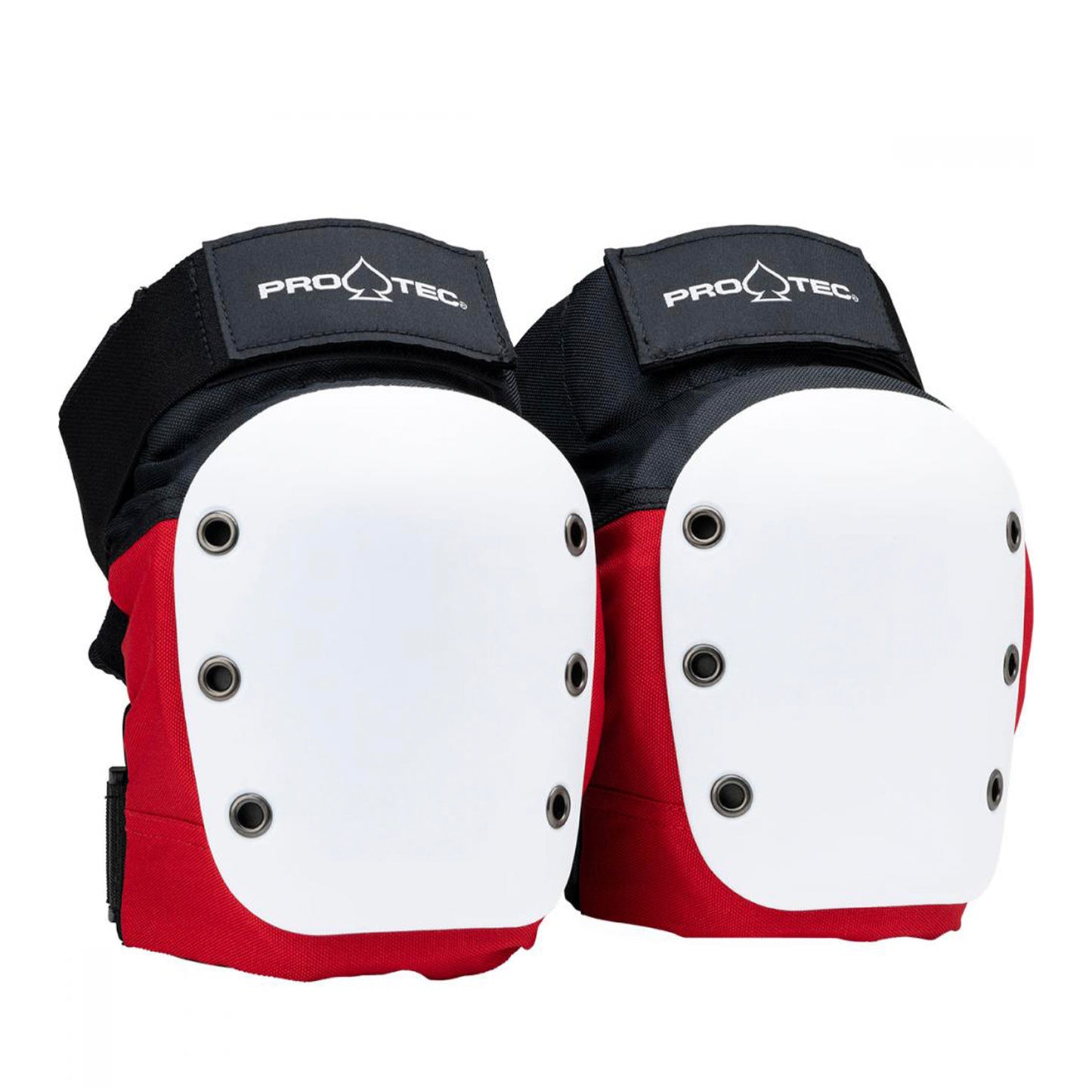 Pro-Tec Street Knee Open Back Pads Red/White/Black Adult - Prime Delux Store