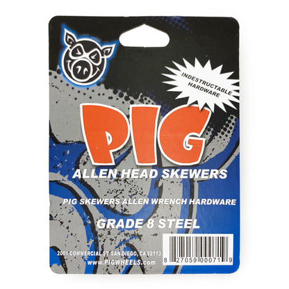 Pig Skewers Allen Key Truck Bolts 1" - Black / Red - Prime Delux Store
