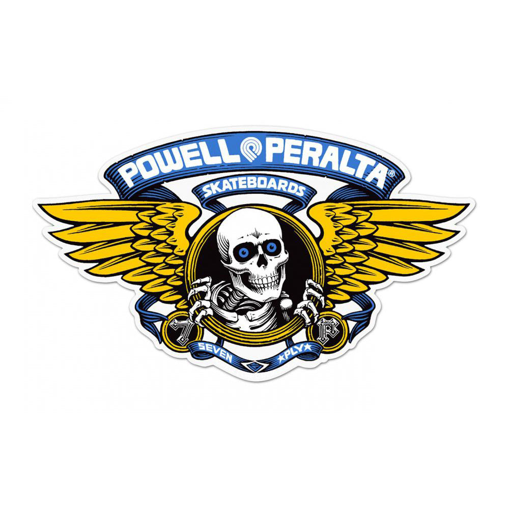 Powell Peralta Winged Ripper Ramp Sticker - Blue - Prime Delux Store