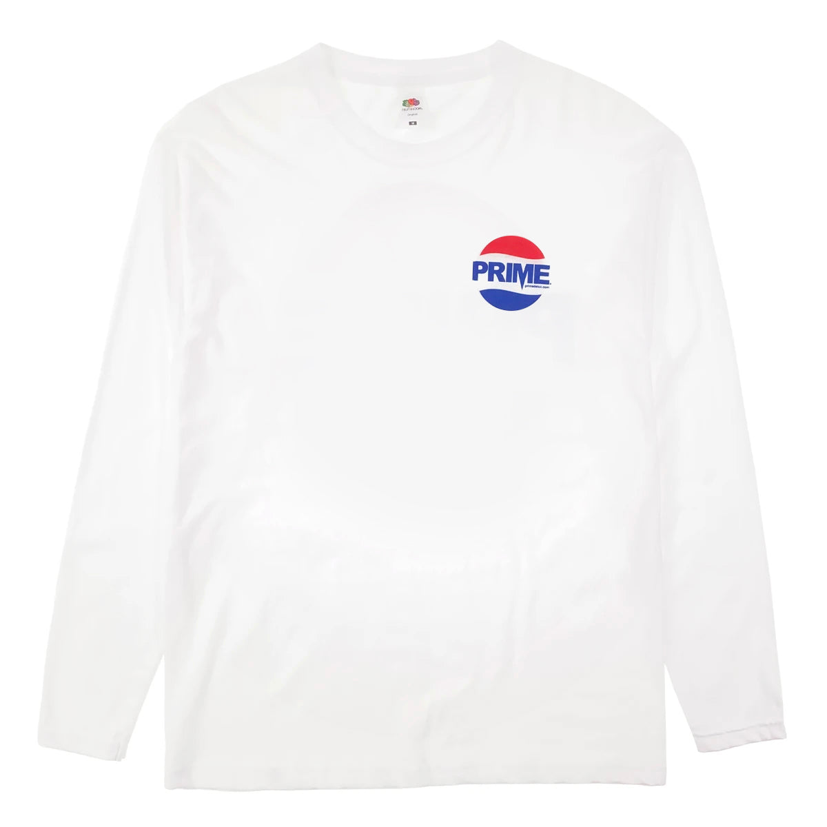 Prime Delux Prepsi Logo Long Sleeve T Shirt - White - Prime Delux Store