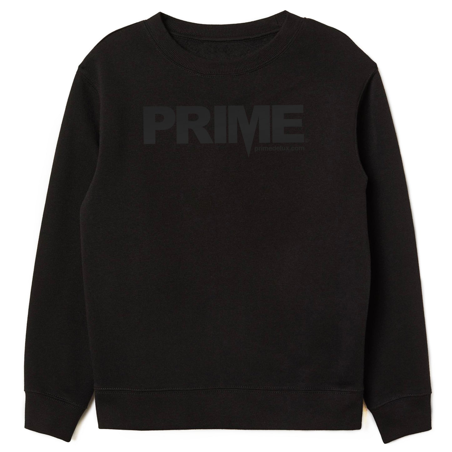 Prime Delux OG Logo Crew - Black / Black - Prime Delux Store