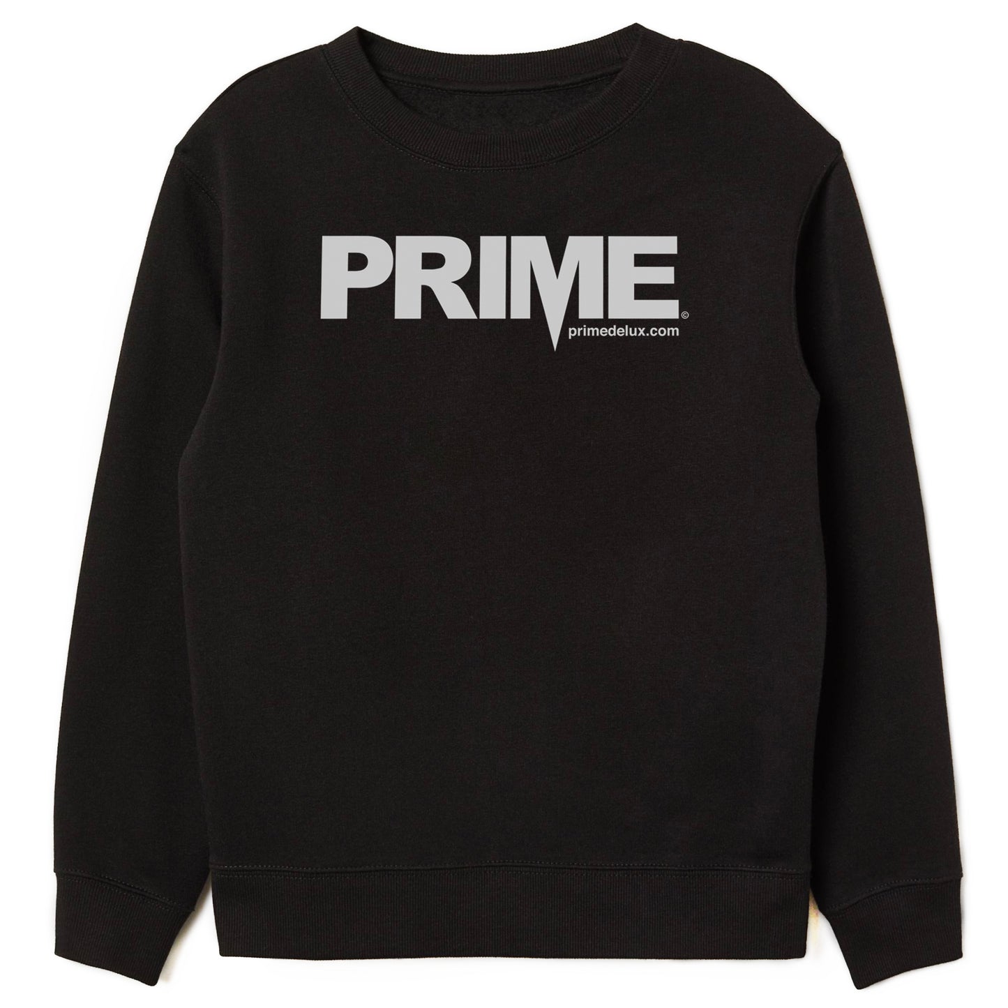 Prime Delux OG Logo Crew - Black / White - Prime Delux Store