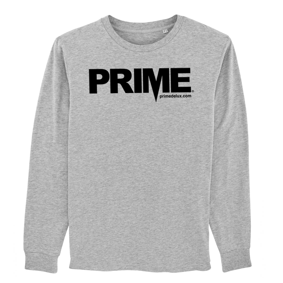 Prime Delux OG Long Sleeve T Shirt - Grey / Black - Prime Delux Store