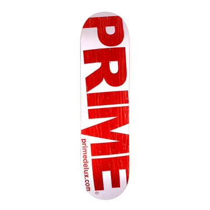 Prime Delux - 8" - O.G Invert Deck - White / Red - Prime Delux Store
