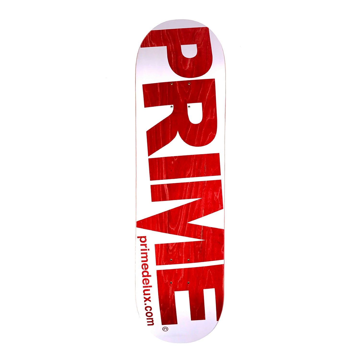 Prime Delux - 8.5" - O.G Invert Deck - White / Red - Prime Delux Store