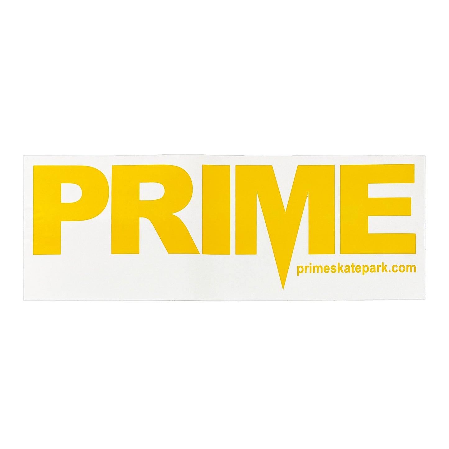 Prime Delux OG SP Sticker XXL - White / Taxi Yellow - Prime Delux Store