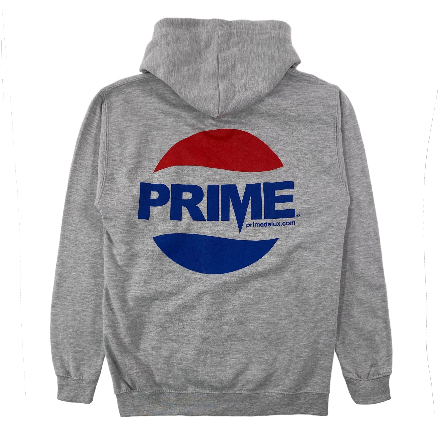 Prime Delux Prepsi Logo Hooded Sweat - Heather Grey - Prime Delux Store