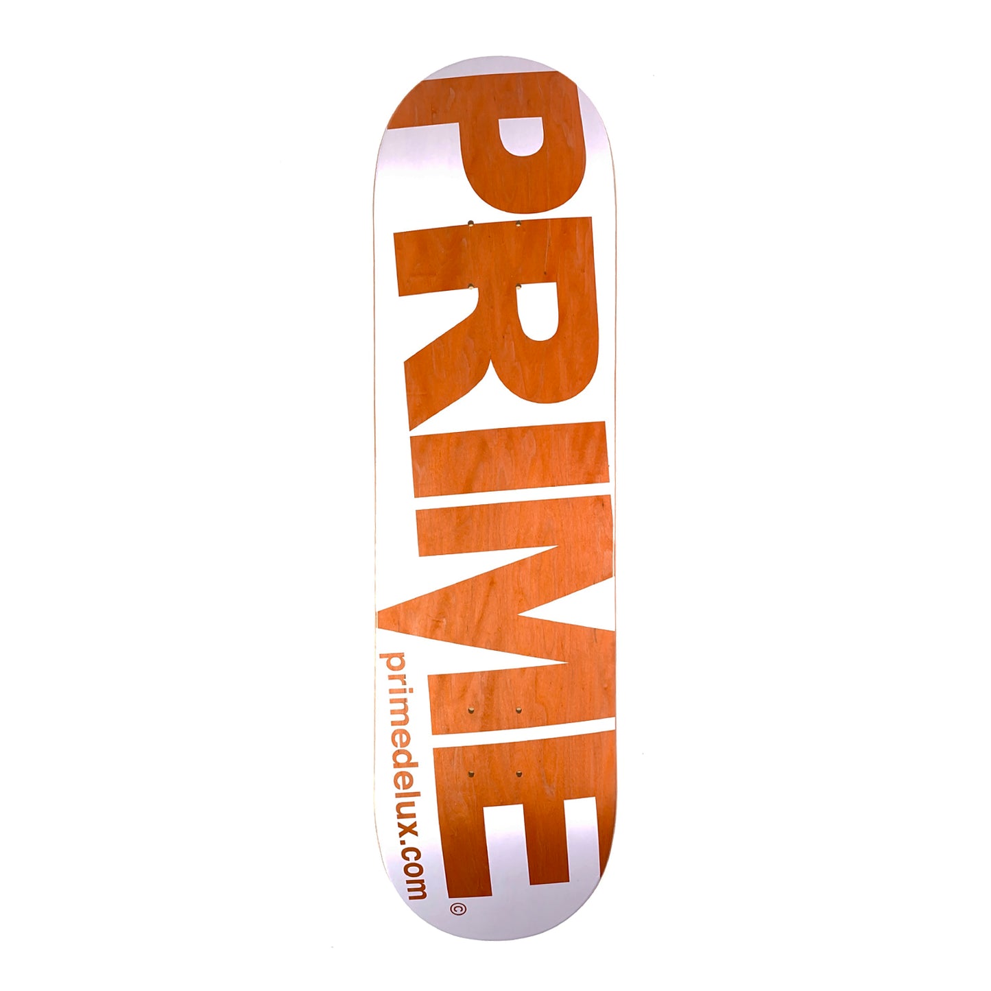 Prime Delux - 8.375" - O.G Invert Deck - White / Orange - Prime Delux Store