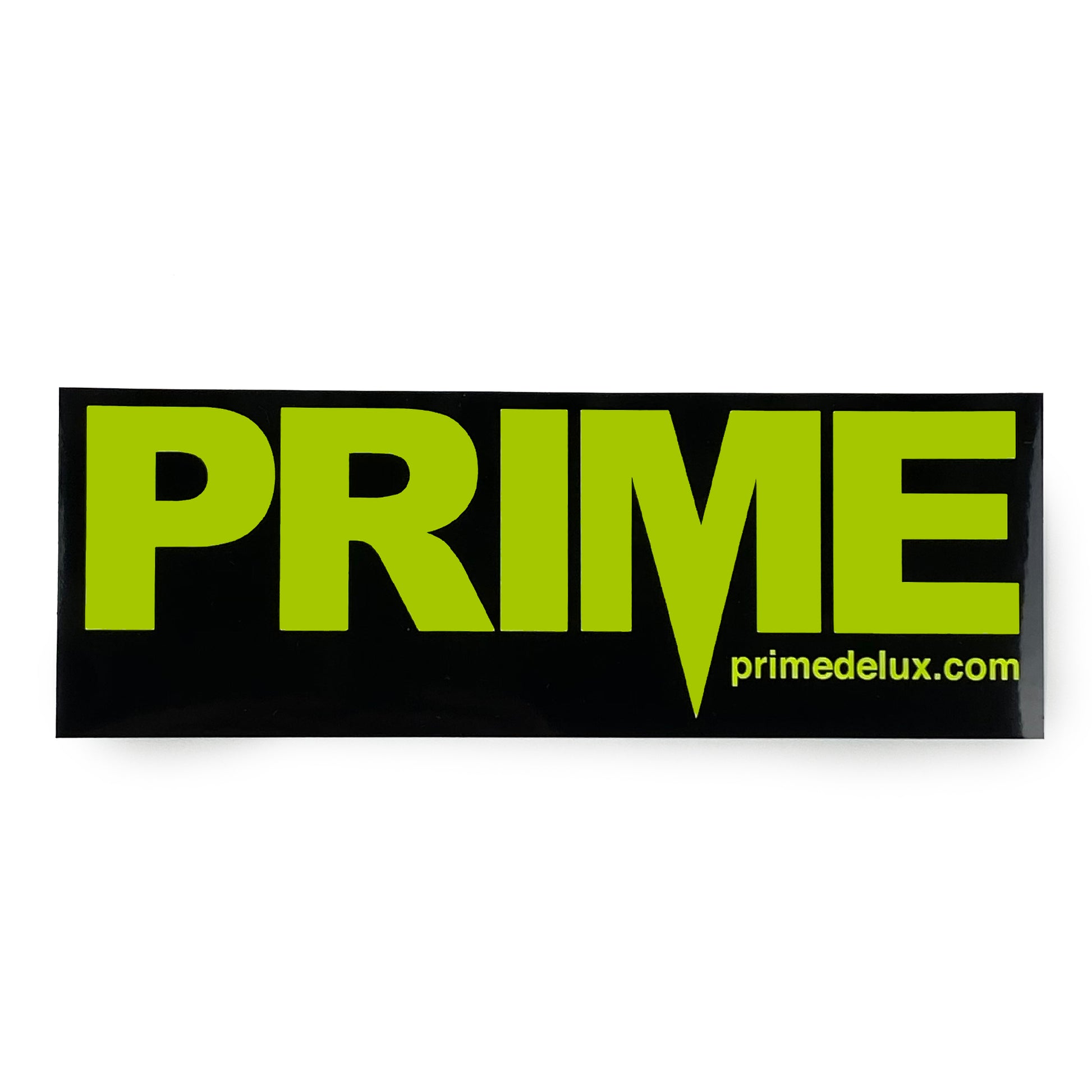 Prime Delux OG Sticker XXL - Neon Yellow / Black - Prime Delux Store