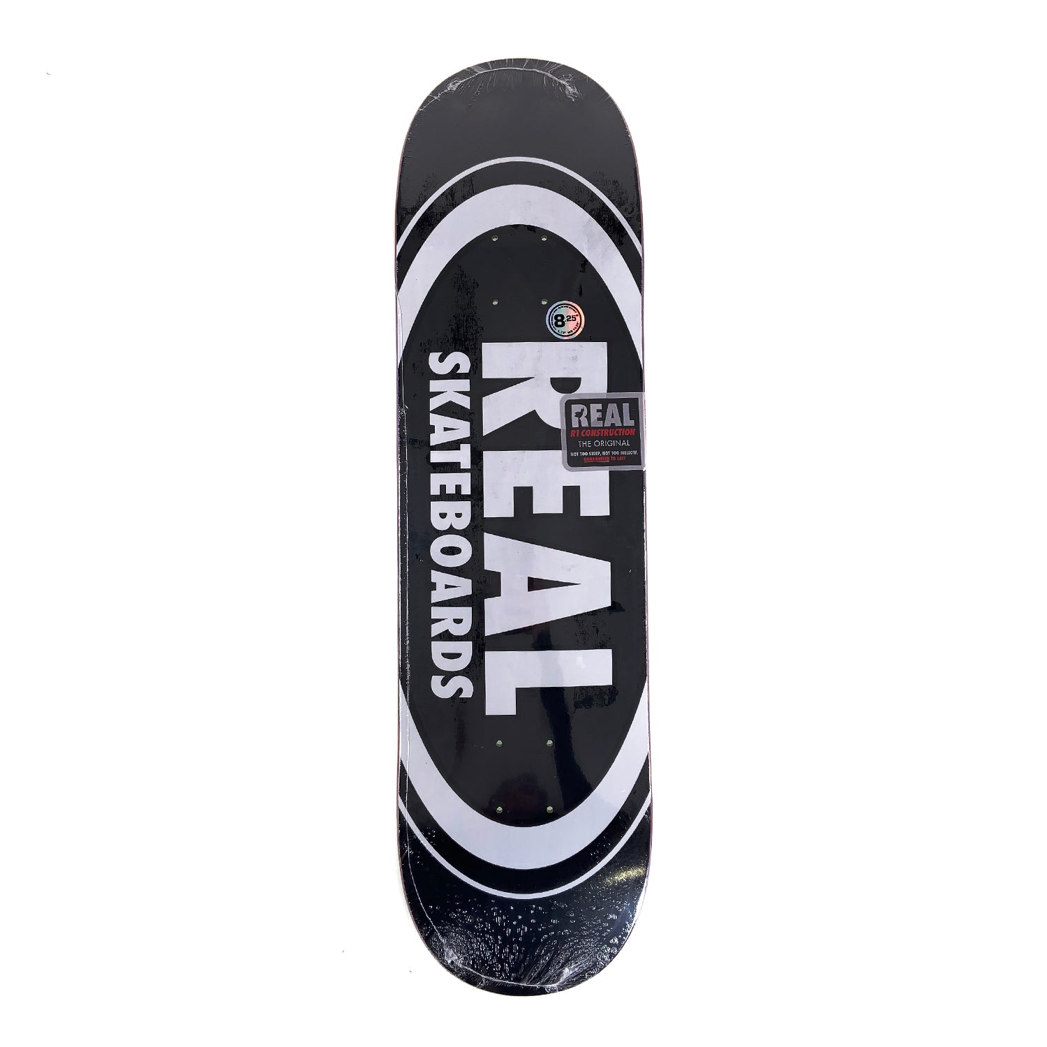 Real - 8.5" - Team Classic Oval Deck - Black - Prime Delux Store