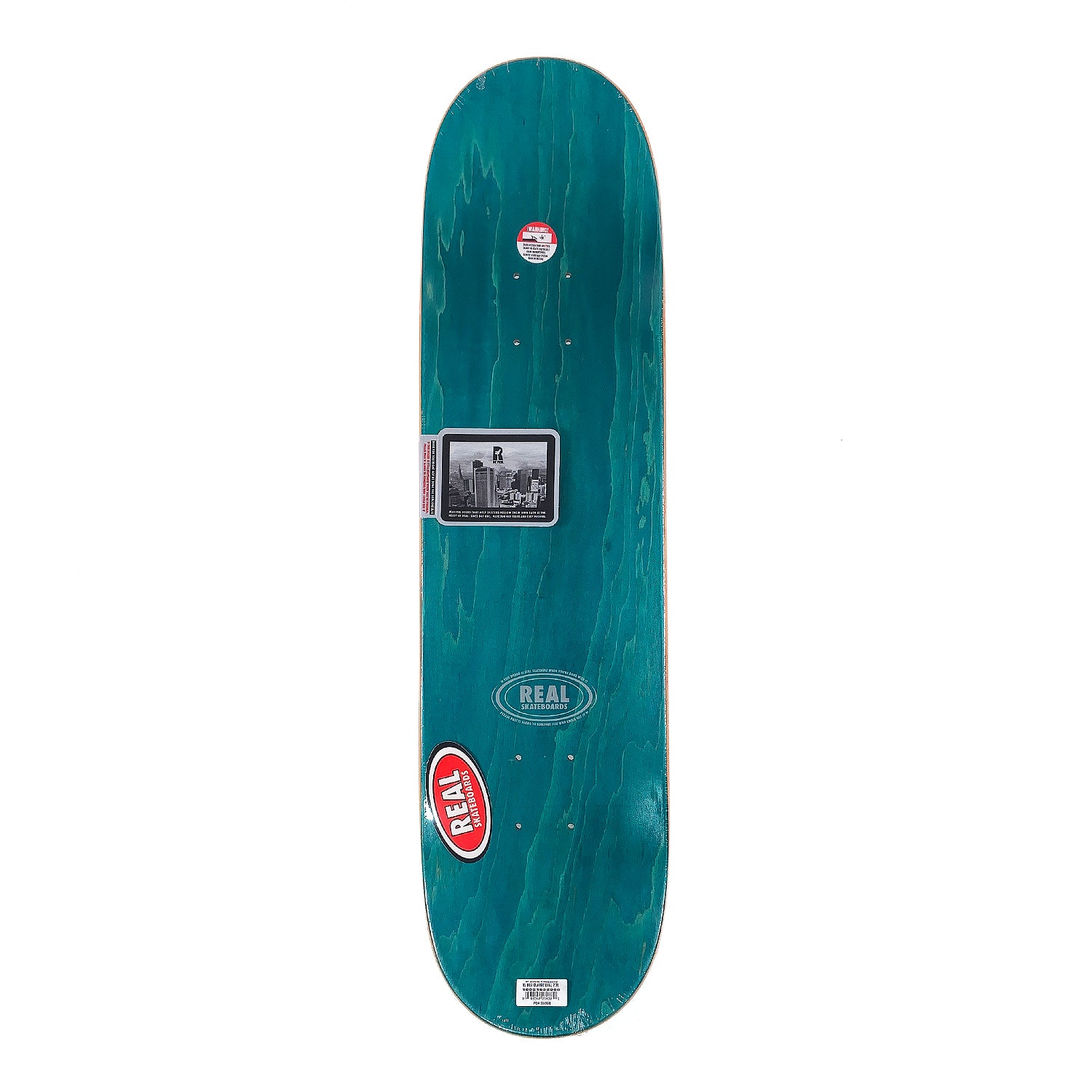 Real - 7.75" - Team Classic Oval Mid Deck - Silver - Prime Delux Store