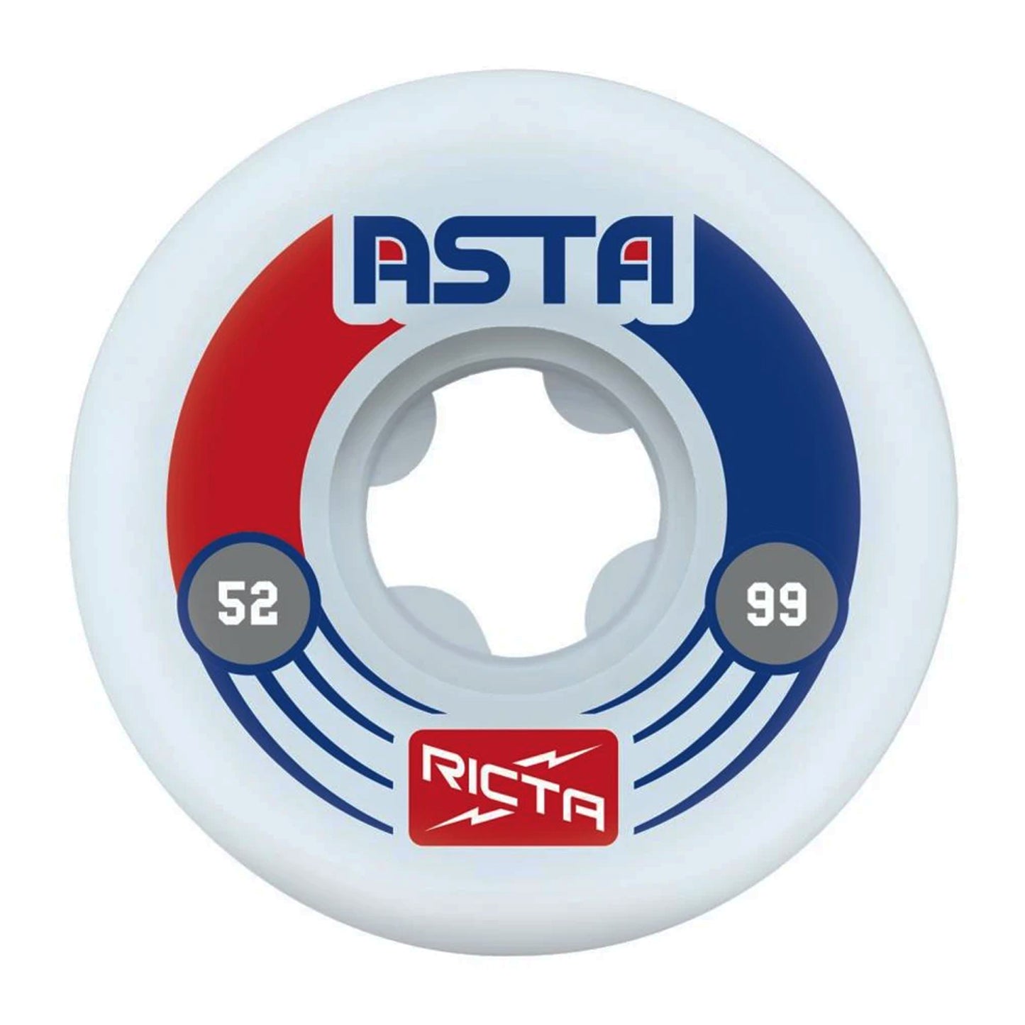 Ricta Wheels - 52mm - Tom Asta Pro Slim 99a - White - Prime Delux Store