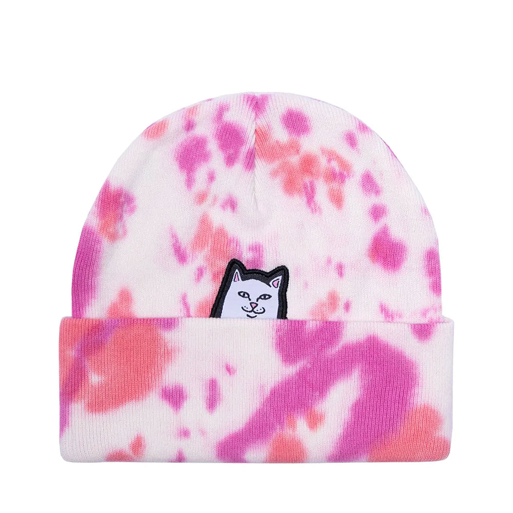 RIPNDIP Lord Nermal Beanie - Tie Dye Pink - Prime Delux Store