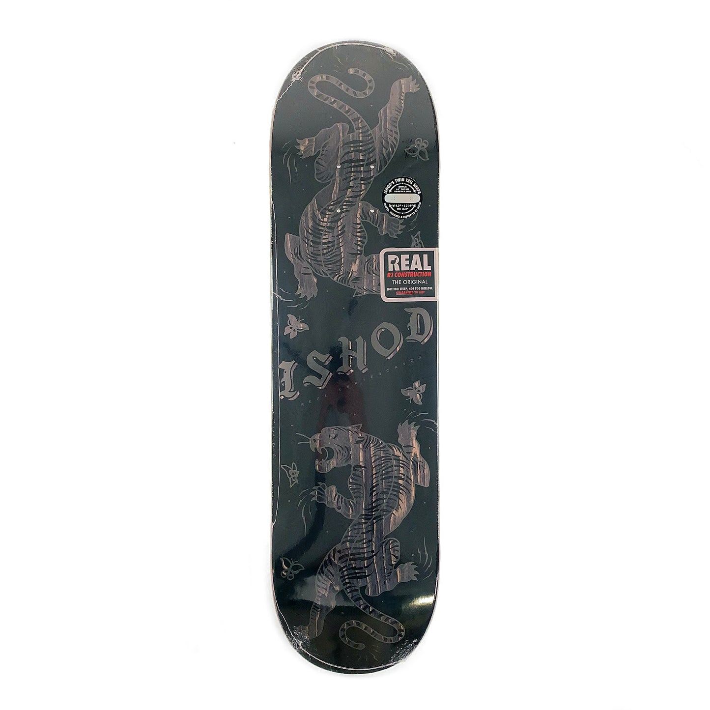 Real - 8.38" - Ishod Cat Scratch Twin Tail deck - Fully Blacked Out - Prime Delux Store