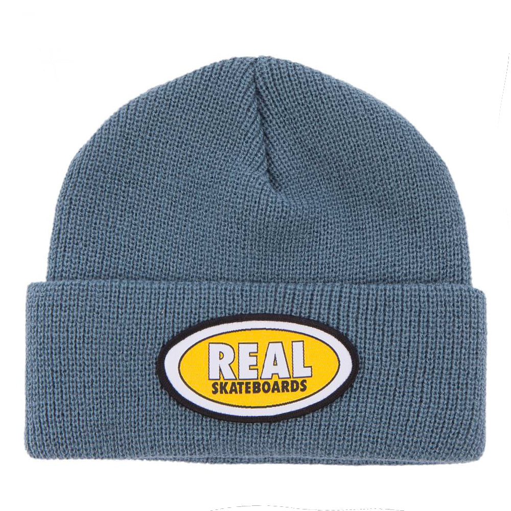 Real Oval Cuff Beanie - Grey - Prime Delux Store