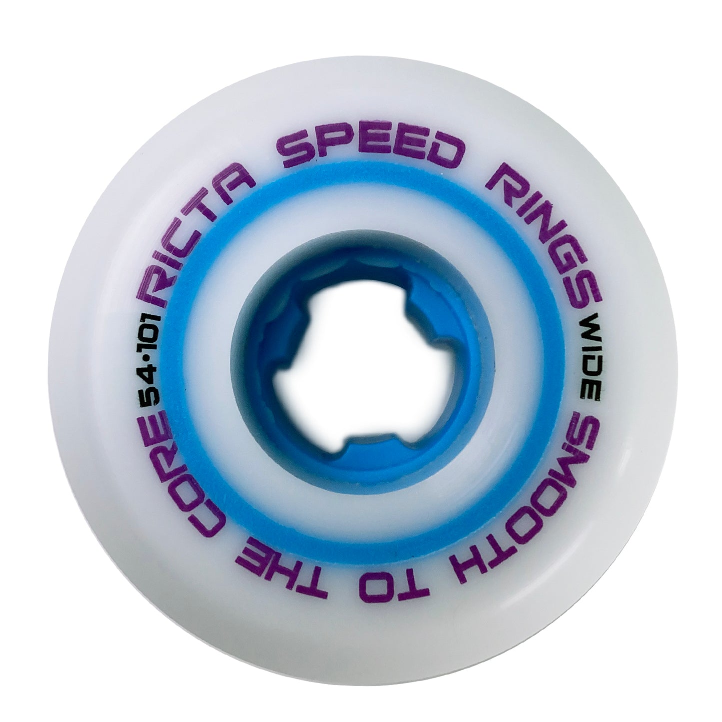 Ricta Wheels Speedrings Wide 101a White / Blue 54mm - Prime Delux Store