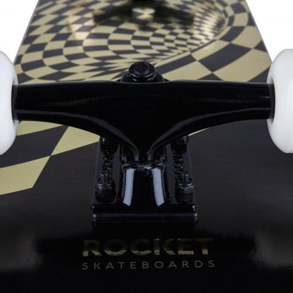 Rocket - 8" -  Vortex Foil Complete Skateboard - Gold - Prime Delux Store