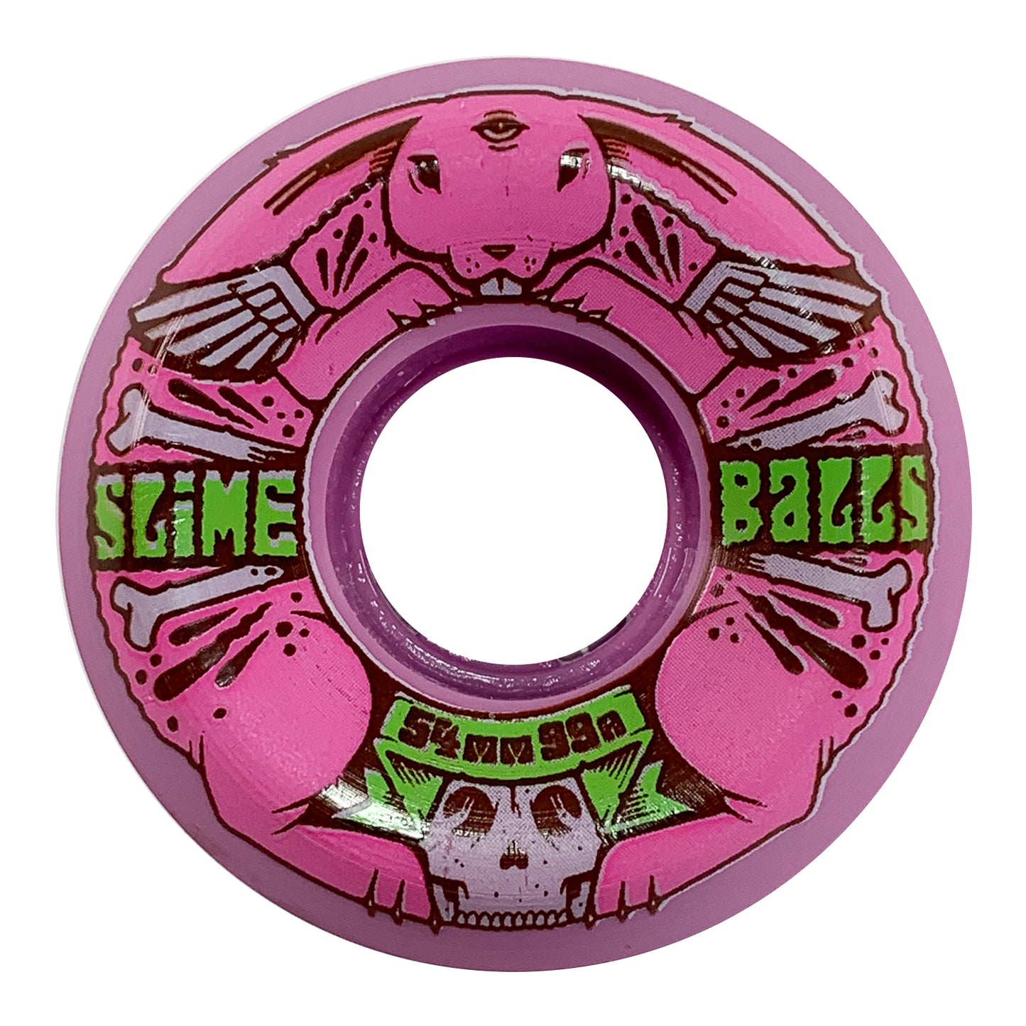 Slime Balls - 54mm - 99a J. Fish Bunny Speed Balls - Pink - Prime Delux Store
