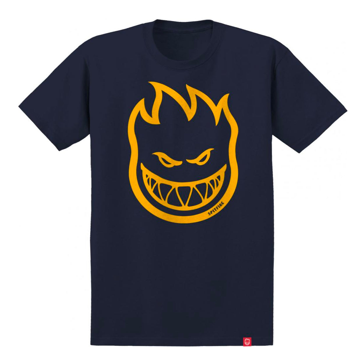 Spitfire Bighead T Shirt - Navy / Gold - Prime Delux Store