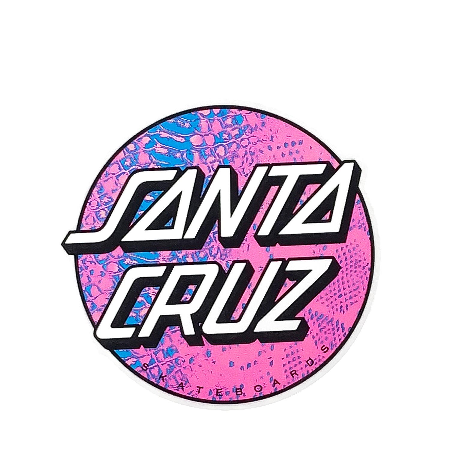 Santa Cruz 4" Scales Dot Sticker - Pink / Blue - Prime Delux Store