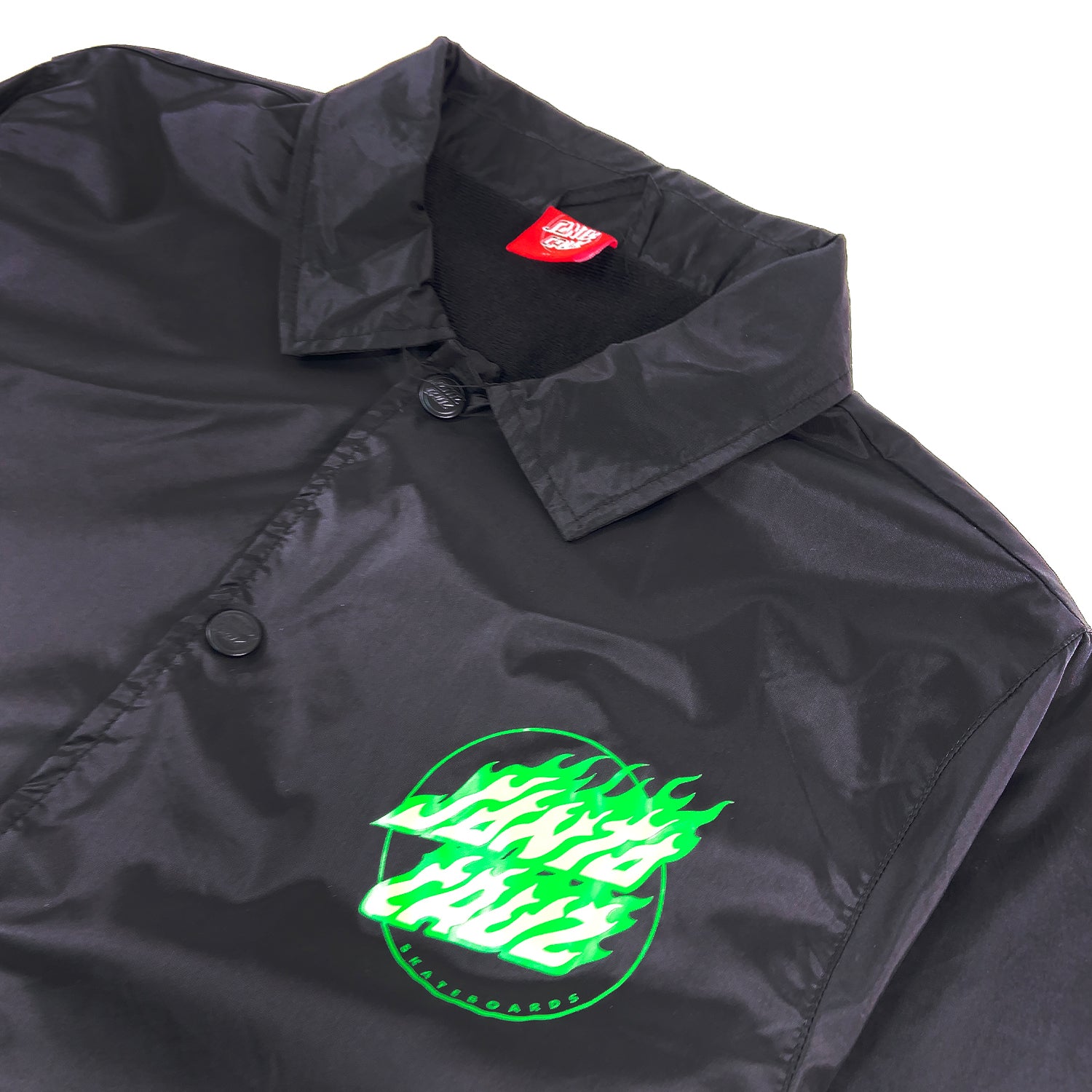 Santa Cruz Flame Hand Coach Jacket - Black