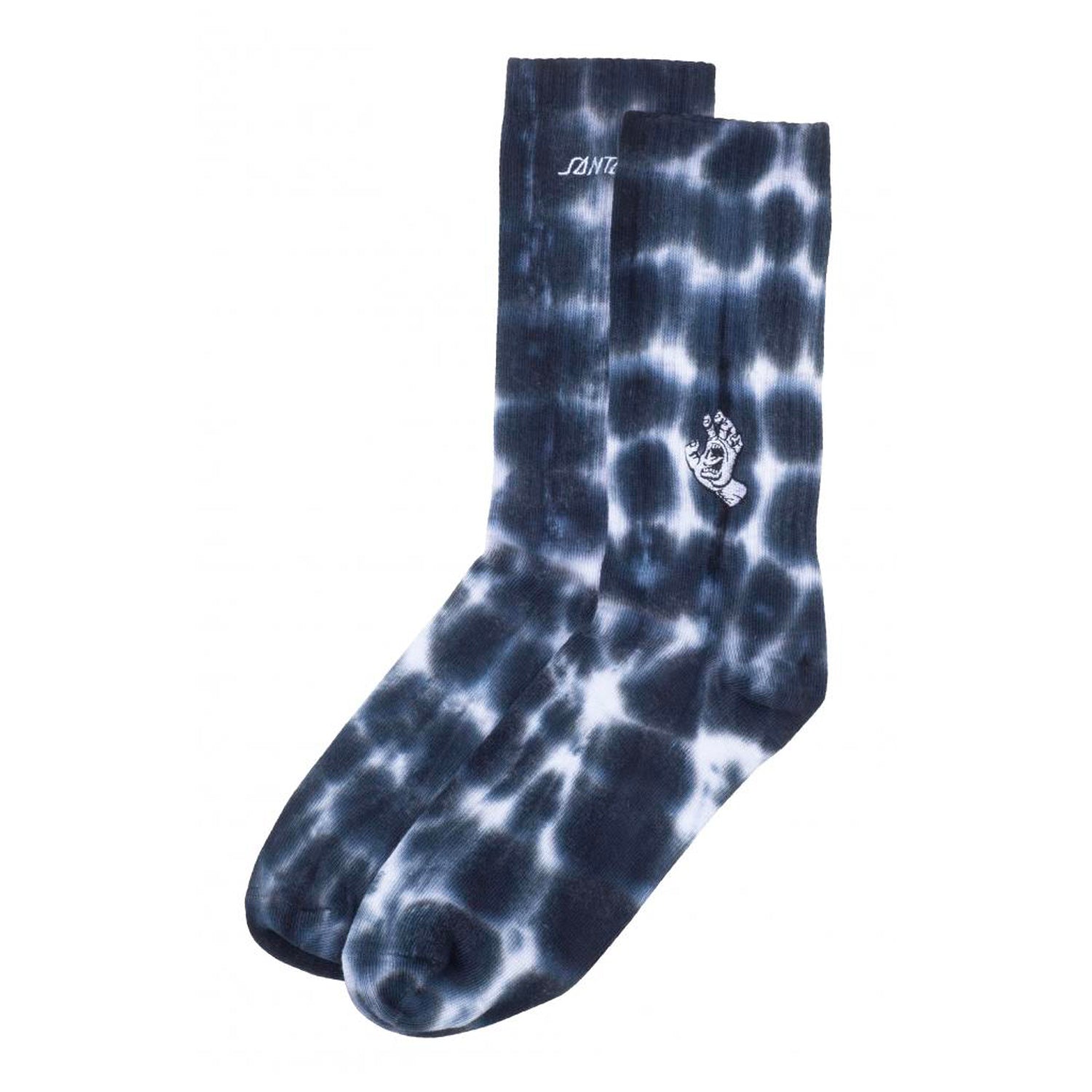 Santa Cruz Mini Mono Hand Tie Dye Sock - Black Spiral - Prime Delux Store